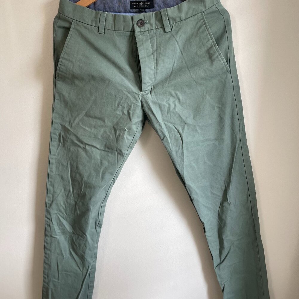 Olive Green Banana Republic Chino Slacks